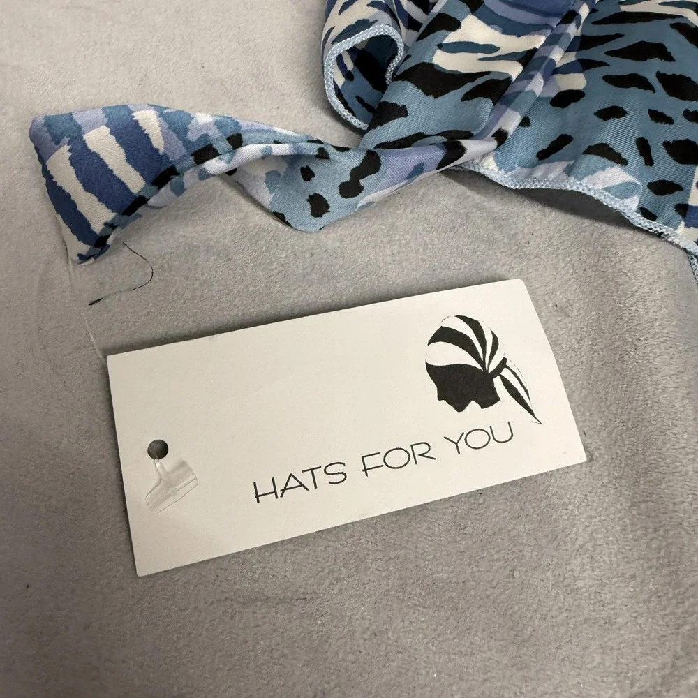 Hats For‎ You Bandana Womens One Size Blue Calypso Denim Fantasy Headscarf